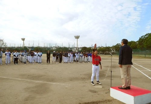 選手宣誓（JRBM 山本選手）