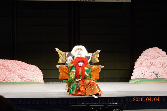 歓迎レセプション(歌舞伎「連獅子」)